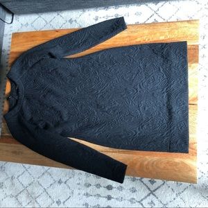 Banana Republic black quilt dress